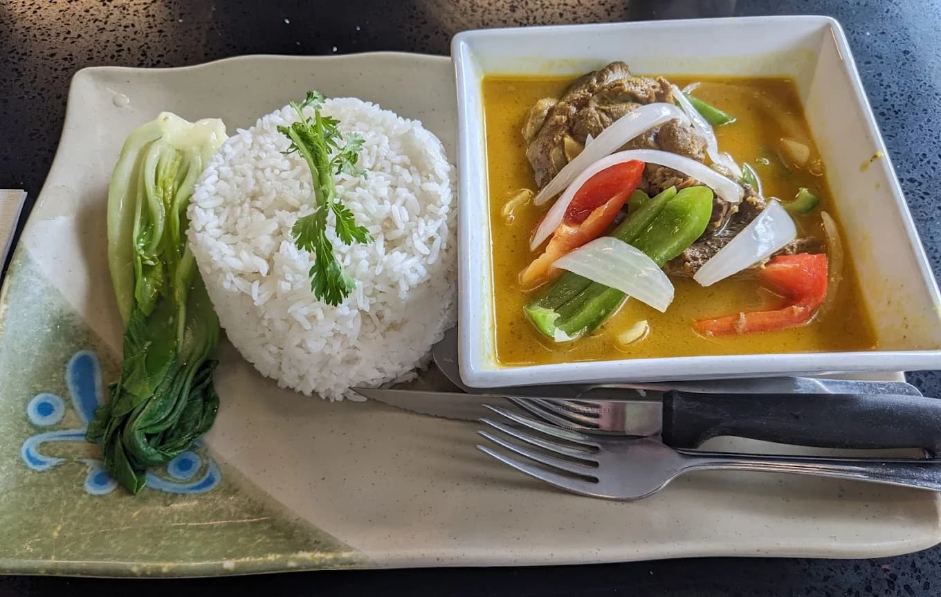 Curry Lamb Rice Plate
