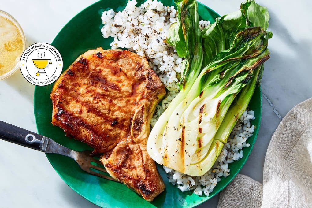 Grilled Pork Chop Rice Plate
