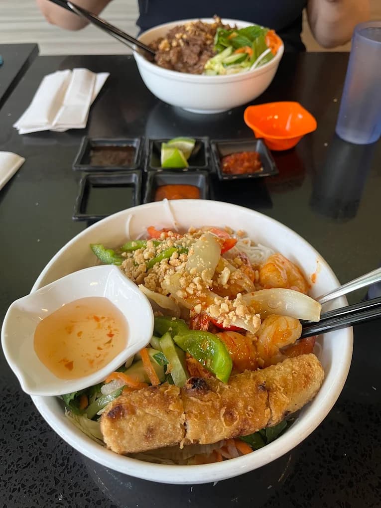Grilled Shrimp & Spring Roll Vermicelli
